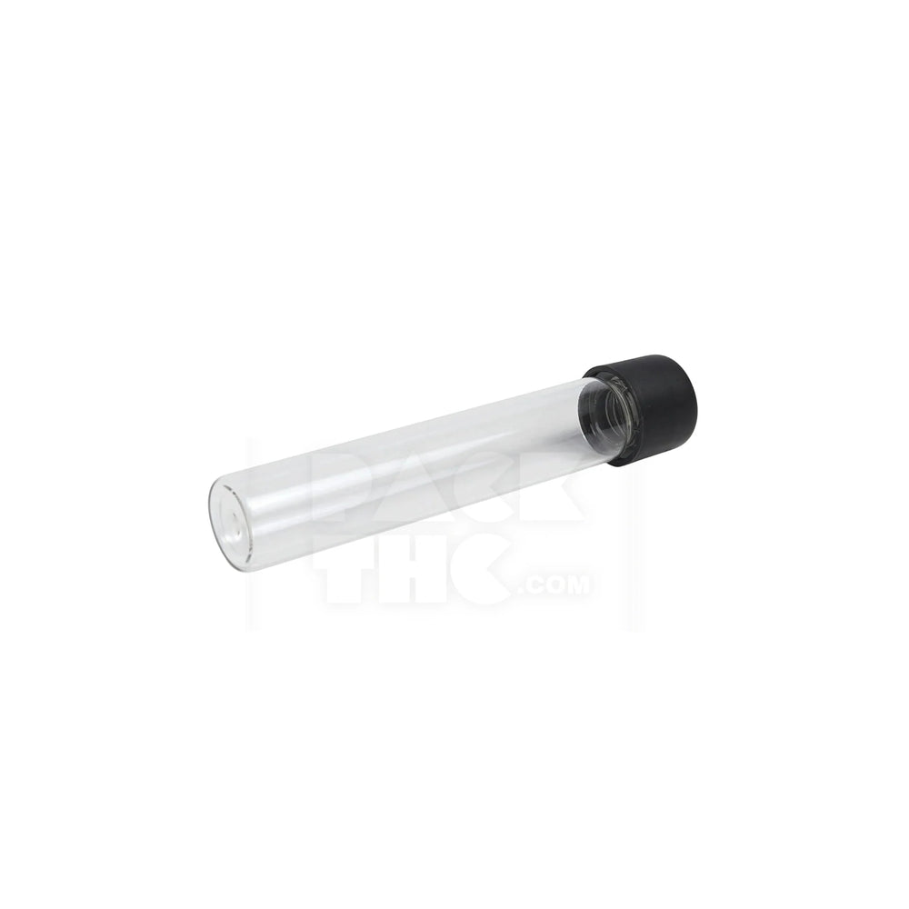 116mm cr clear plastic blunt tube with plastic black cap