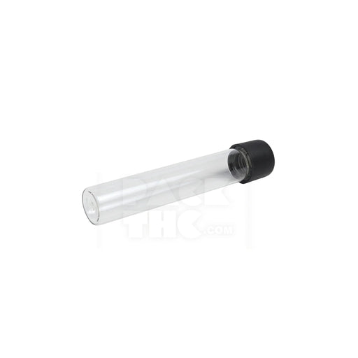 116mm cr clear plastic blunt tube with plastic black cap
