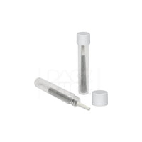 116mm cr clear plastic blunt tube with plastic white cap