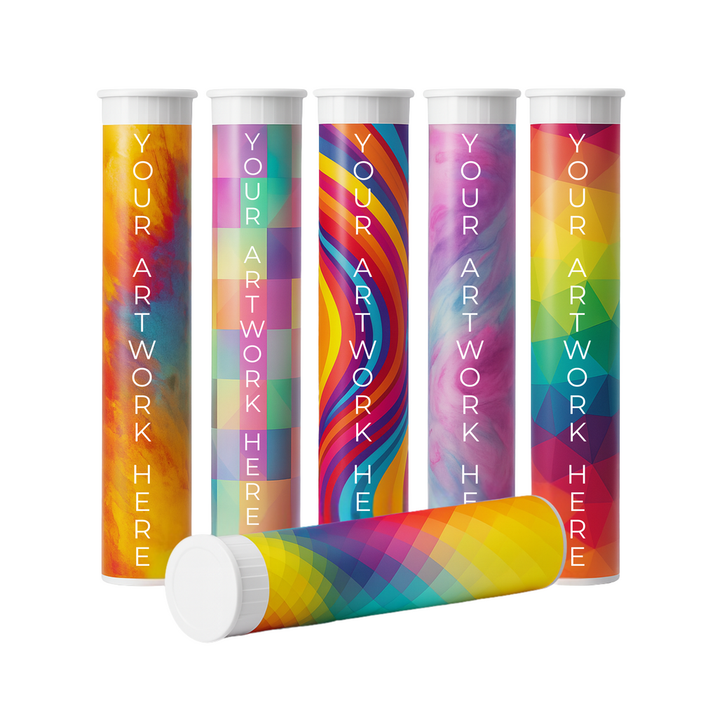 116 mm CR PRE-ROLL POP-TOP TUBE - WHITE - 1000