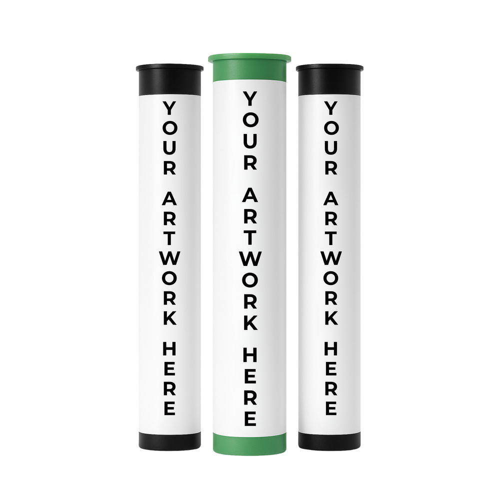116 mm CR PRE-ROLL POP-TOP TUBE - WHITE - 1000