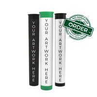 116 mm cr pre roll pop top tube clear 1000