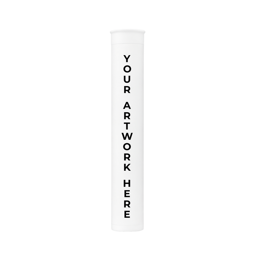 116 mm CR PRE-ROLL POP-TOP TUBE - WHITE - 1000