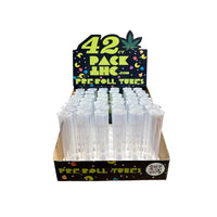 72mm cr pop top tube clear 42 count display pack