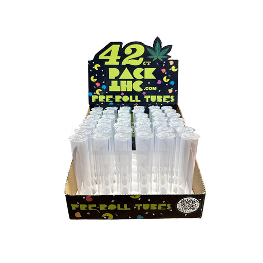 72mm cr pop top tube clear 42 count display pack
