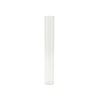 116mm cr clear glass blunt tube with wooden cork