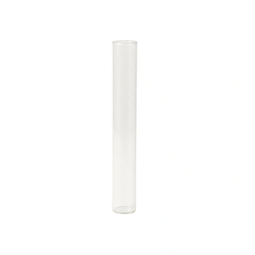 116mm cr clear glass blunt tube with wooden cork