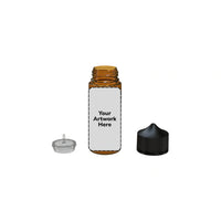 120ml v3 unicorn bottle translucent amber