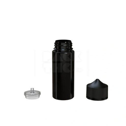 120ml pet reducer unicorn bottle opaque black