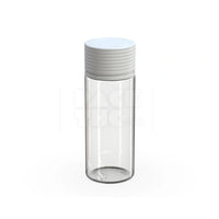 120ml spiral cr bottle clear natural white cap 400 count