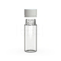 120ml spiral cr bottle clear natural white cap 400 count