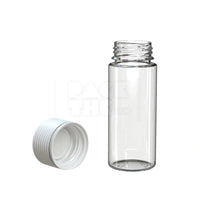 120ml spiral cr bottle clear natural white cap 400 count