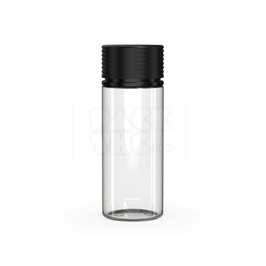 120ml spiral cr bottle clear natural black cap 400 count