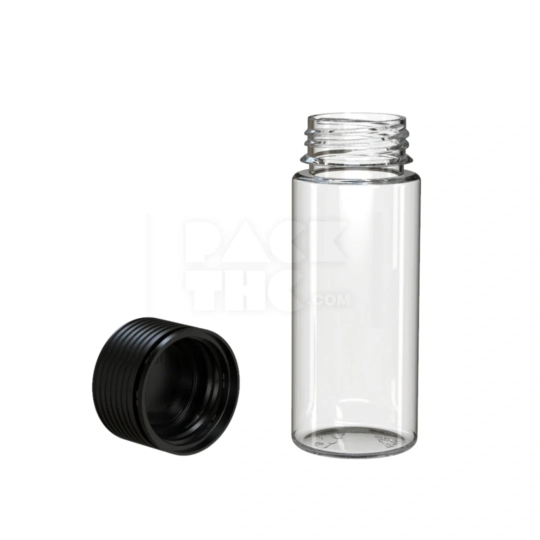 120ml spiral cr bottle clear natural black cap 400 count