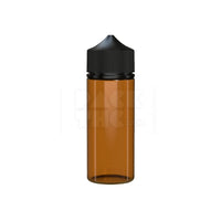 120ml v3 pet unicorn bottle cr translucent amber black cap 400 count