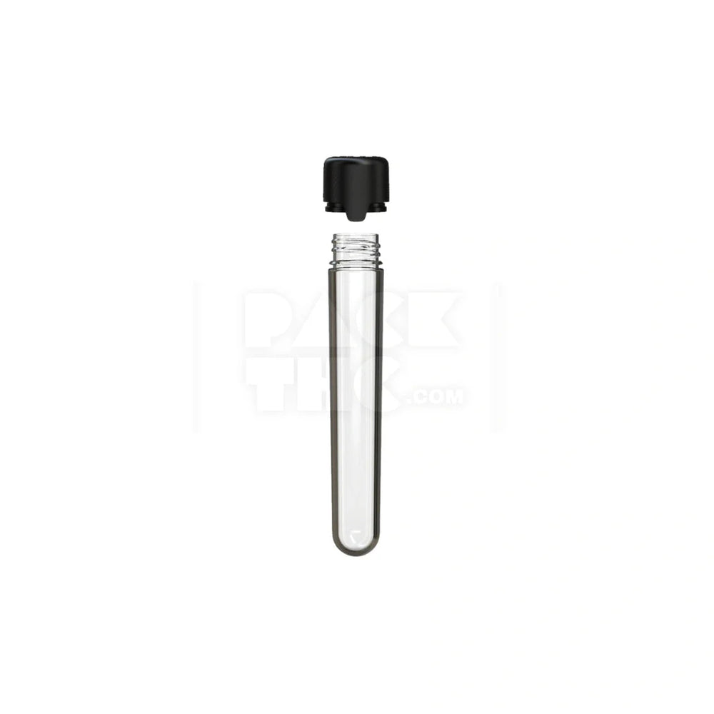 120mm aviator cr tube clear natural black cap 500 count