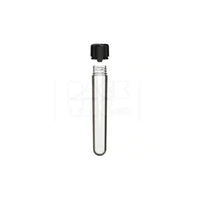 120mm aviator cr tube clear natural black cap 500 count