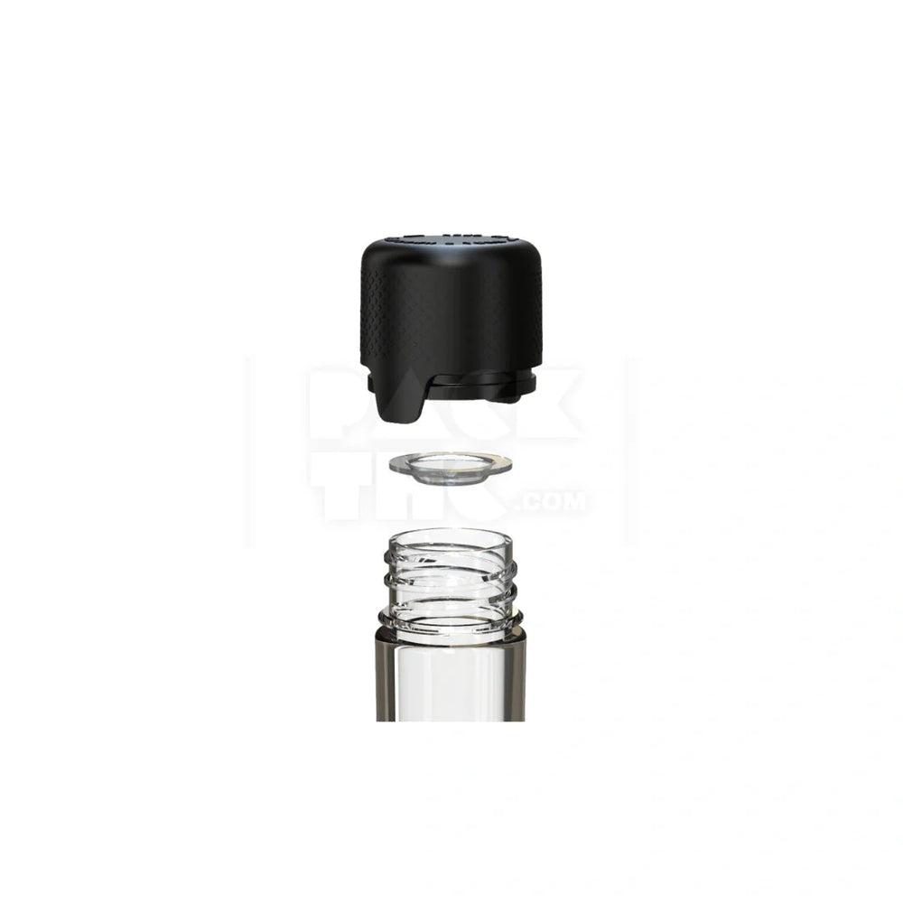 120mm aviator cr tube clear natural black cap 500 count