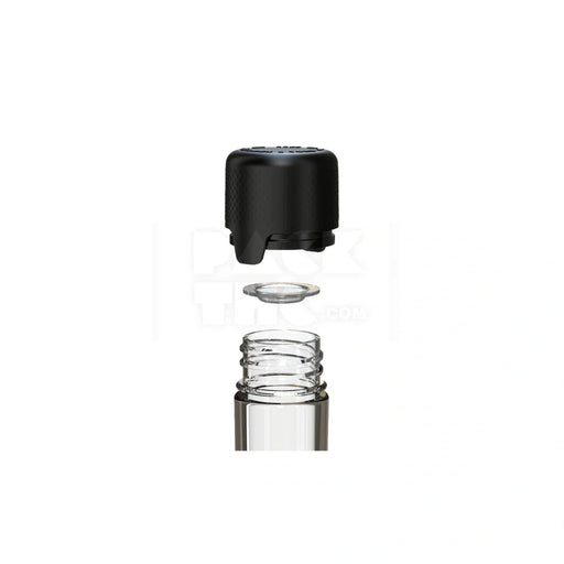 120mm aviator cr tube clear natural black cap 500 count