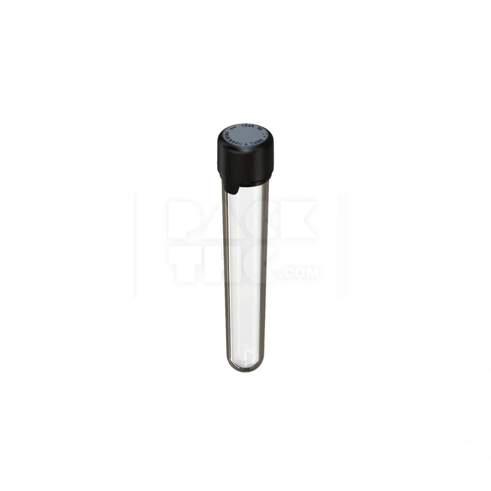 120mm aviator cr tube clear natural black cap 500 count