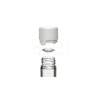 120mm aviator cr tube clear natural white cap 500 count