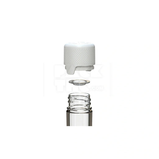 120mm aviator cr tube clear natural white cap 500 count