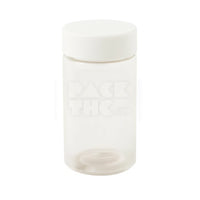120 mm MULTI PACK PRE-ROLL PET JAR - CLEAR WITH WHITE LID  - (100 Count)