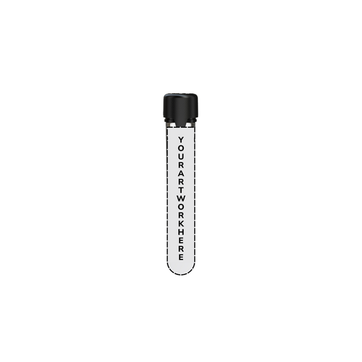 120mm aviator cr blunt tube clear black cap