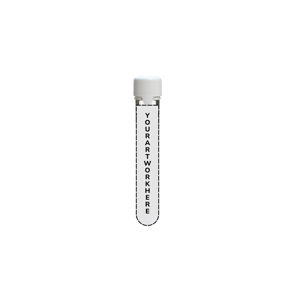 120mm aviator cr blunt tube clear white cap