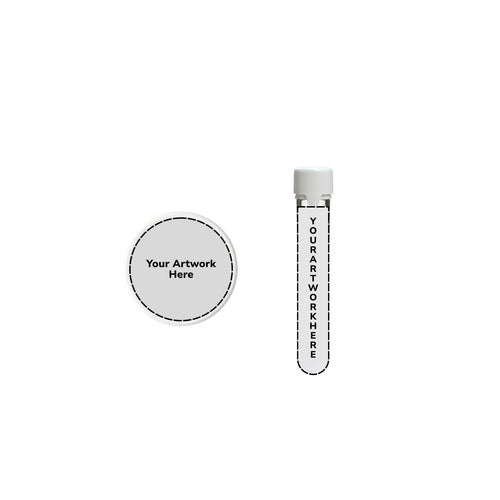 120mm aviator cr blunt tube clear white cap