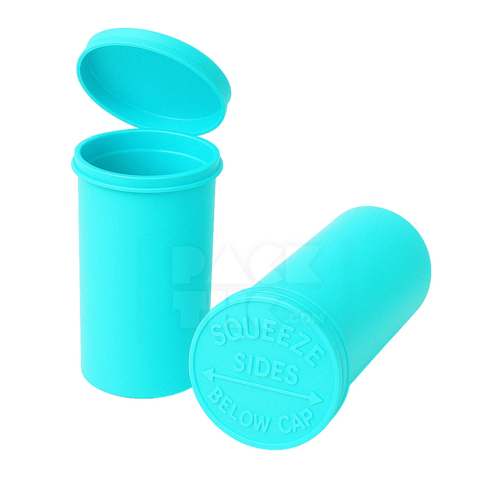 13 dram pop top vial aqua blue