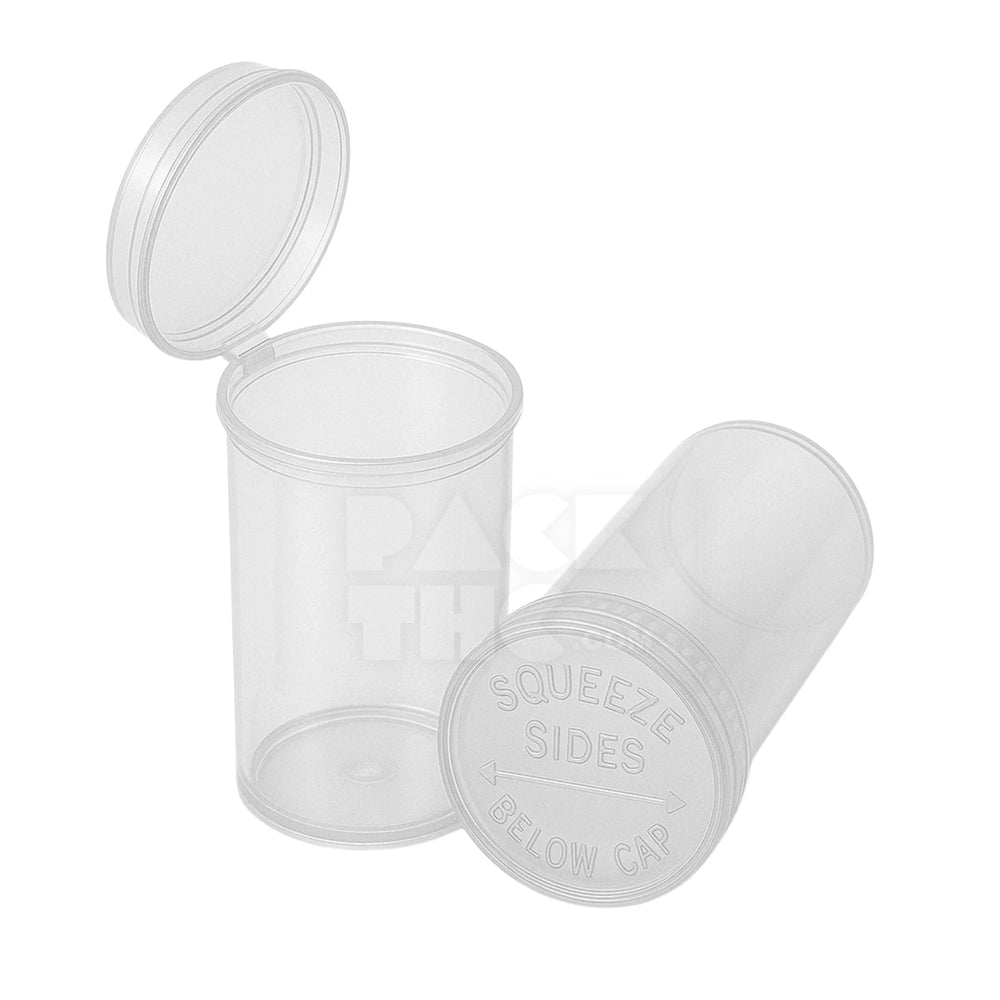 13 dram pop top vial clear