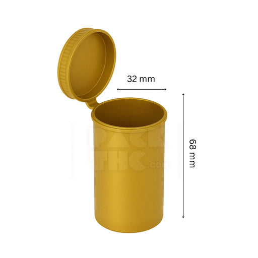13 dram pop top vial golden