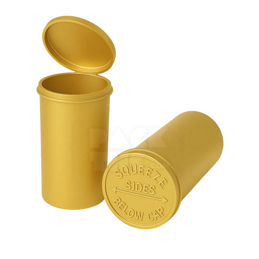 13 dram pop top vial golden