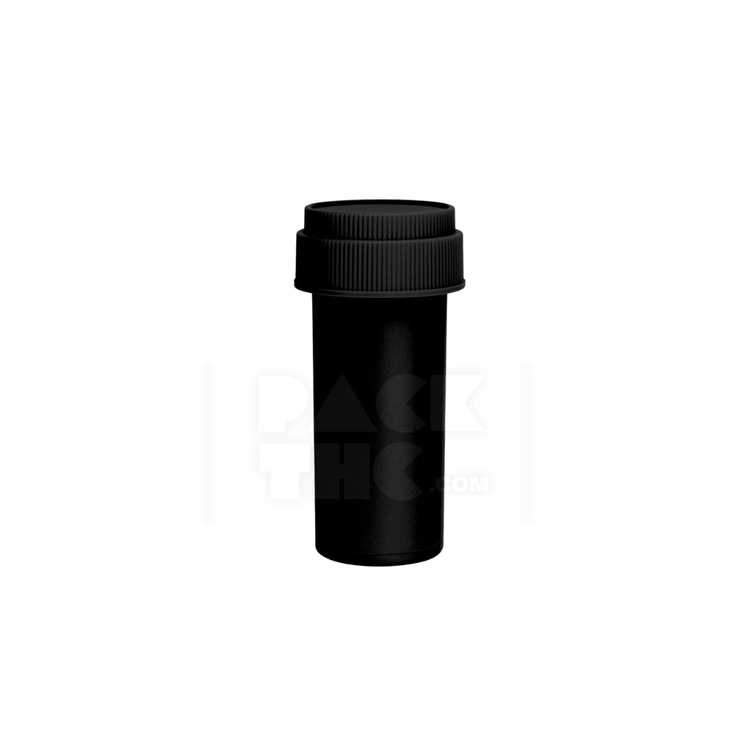 13 dram push turn reverse cap bottles black