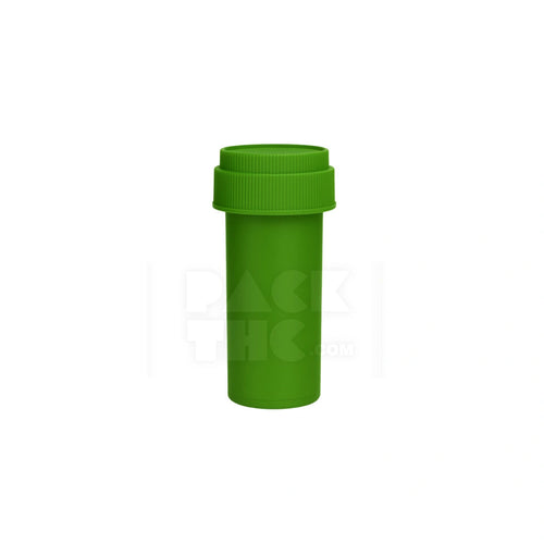 13 dram push turn reverse cap bottles green