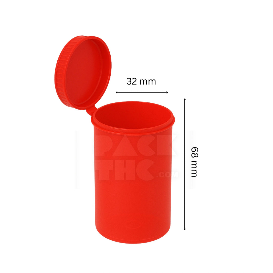 image 13 DRAM POP TOP VIAL - RED - (315 COUNT) Pack THC