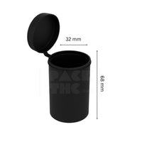 13 dram pop top vial black