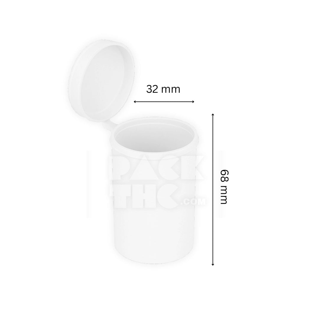image 13 DRAM POP TOP VIAL - WHITE - (315 COUNT) Pack THC