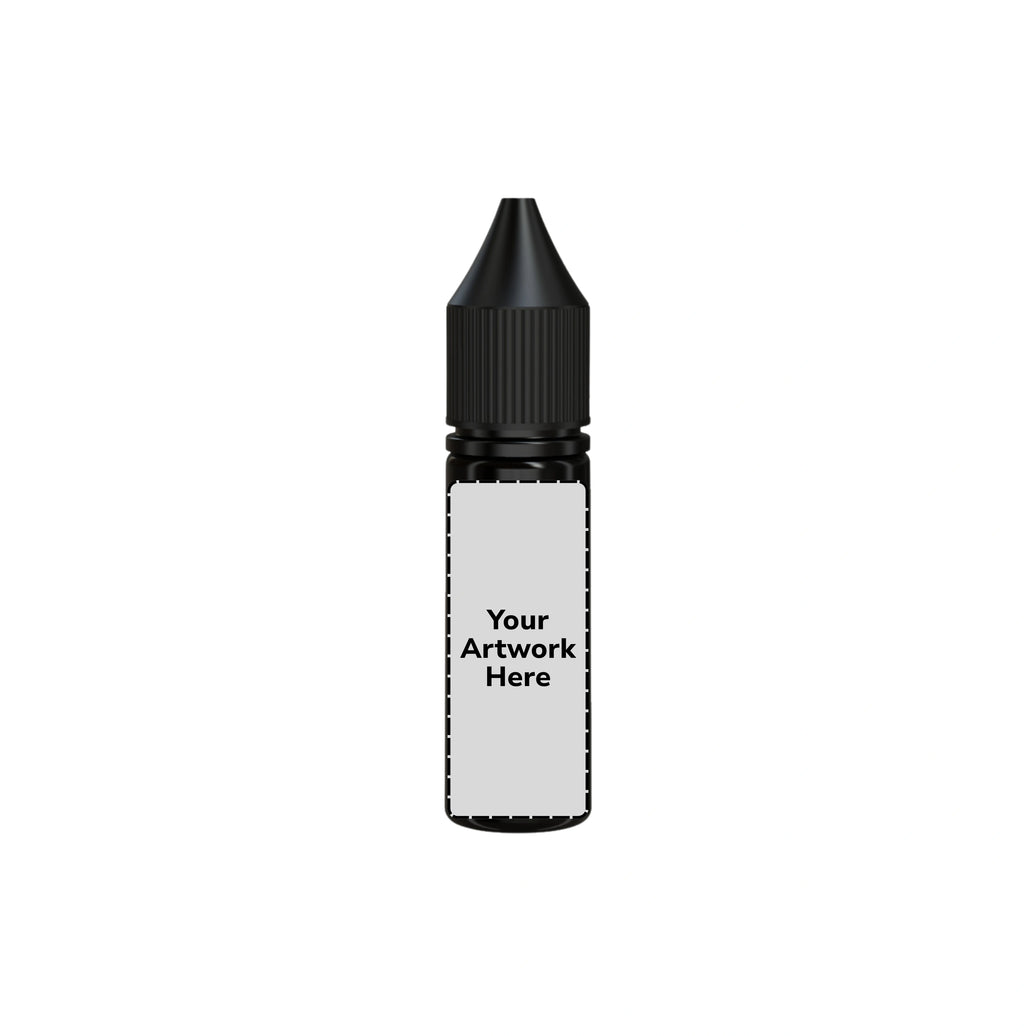 15ml unicorn bottle opaque black