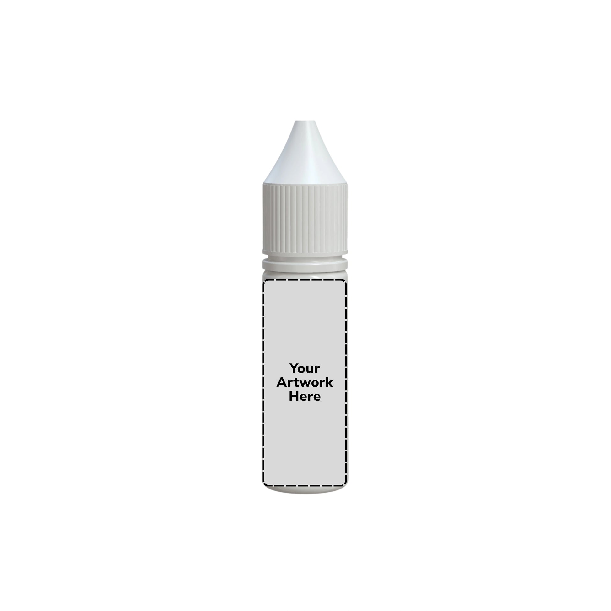 15ml unicorn bottle opaque white
