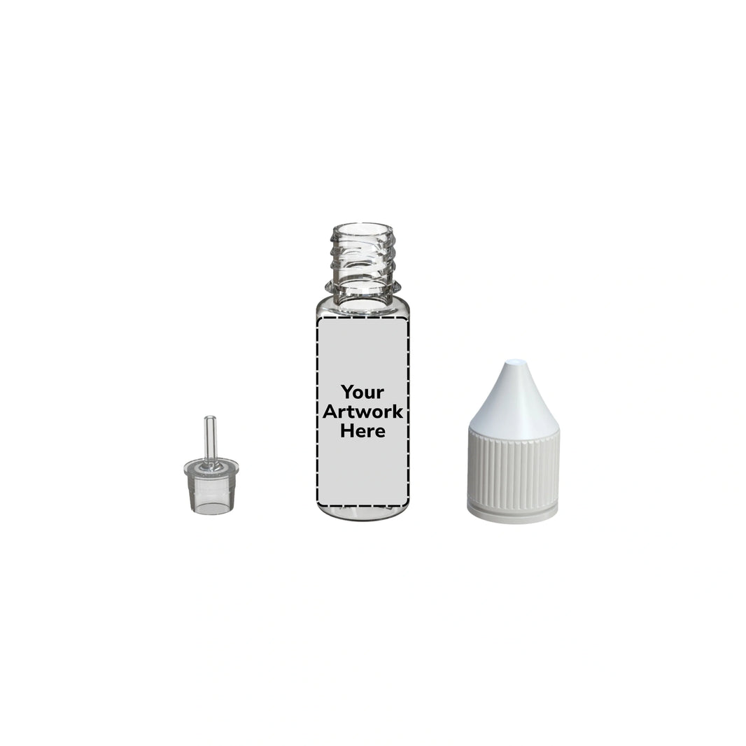 image 15ml unicorn bottle clear white cap