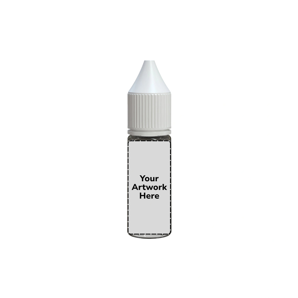 15ml unicorn bottle clear white cap
