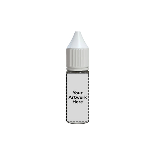 15ml unicorn bottle clear white cap