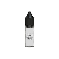 15ml unicorn bottle clear black cap