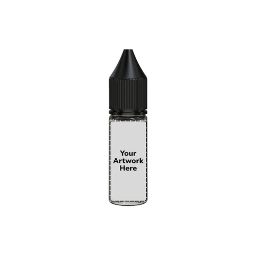 15ml unicorn bottle clear black cap