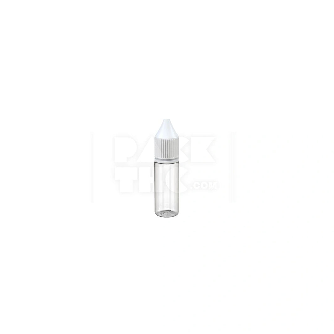 15ml pet reducer unicorn bottle with cr tamper evident break off band clear natural bottle with opaque white closure 1000 count