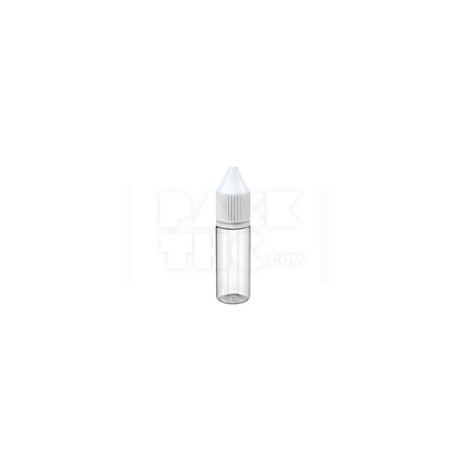 15ml pet reducer unicorn bottle with cr tamper evident break off band clear natural bottle with opaque white closure 1000 count