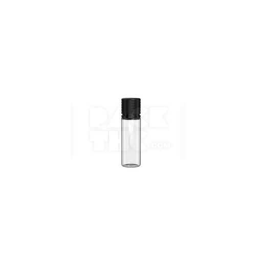 16.5ml spiral cr bottle clear natural black cap 1000 count