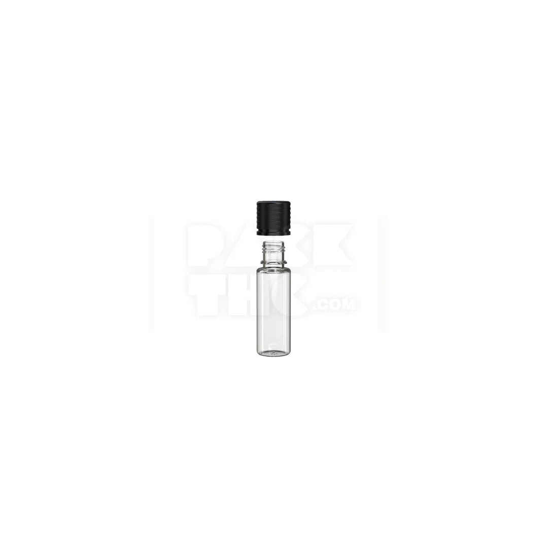 16.5ml spiral cr bottle clear natural black cap 1000 count